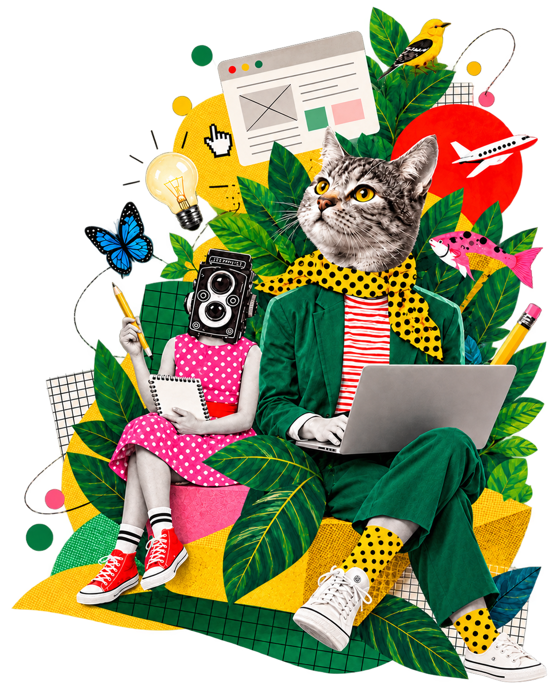 Illustrazione di interfacce e strumenti per progetti digitali